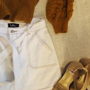 White Denim Lulus skirt